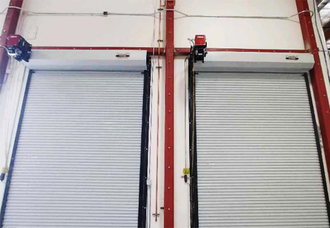 Santa Paula commercial & industry custom overhead door contractors installed roll-up doors with openers.